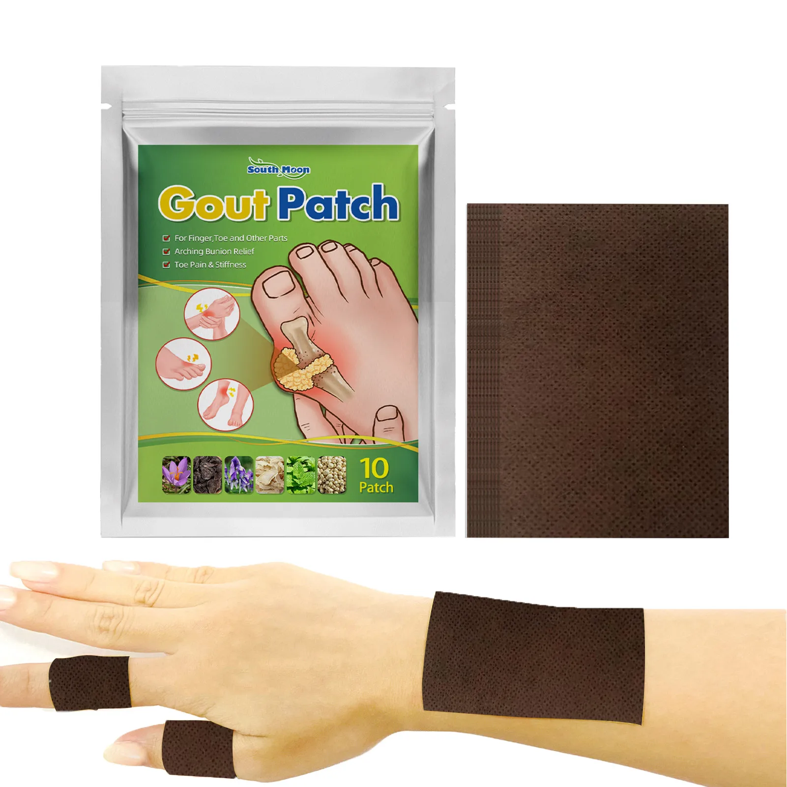 

10PCS Finger Toe Joint Gout Patch Cervical Lumbar Numbness And Swelling Patch Ache Relief Health Care Plaster Sticker Gout Patch