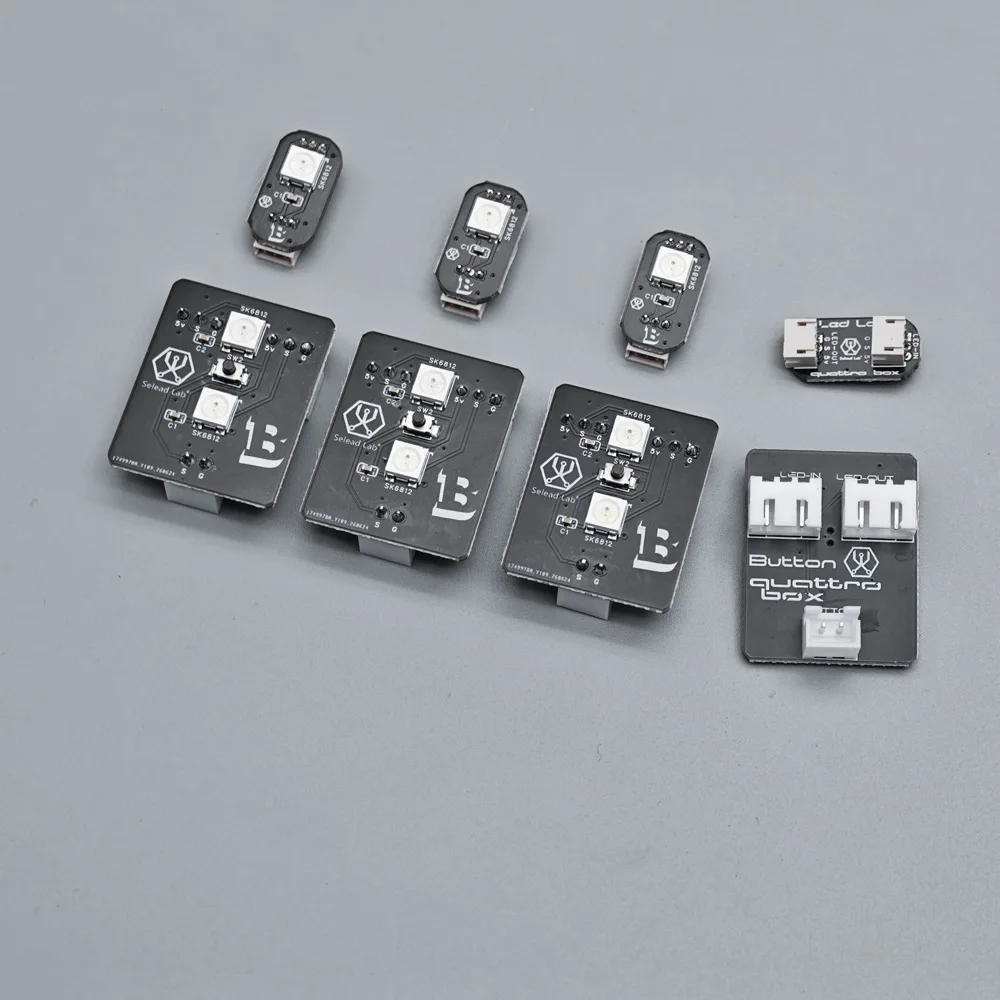 Плата RGB LED-подсветки Seleadlab QuattroBox V2 Upgrade PCB с кнопками для замены оригинальных неопиксовых кнопок, запчасти для 3D-принтеров MMU (art.: 3920dbbfa2697) - 3920dbbfa2697