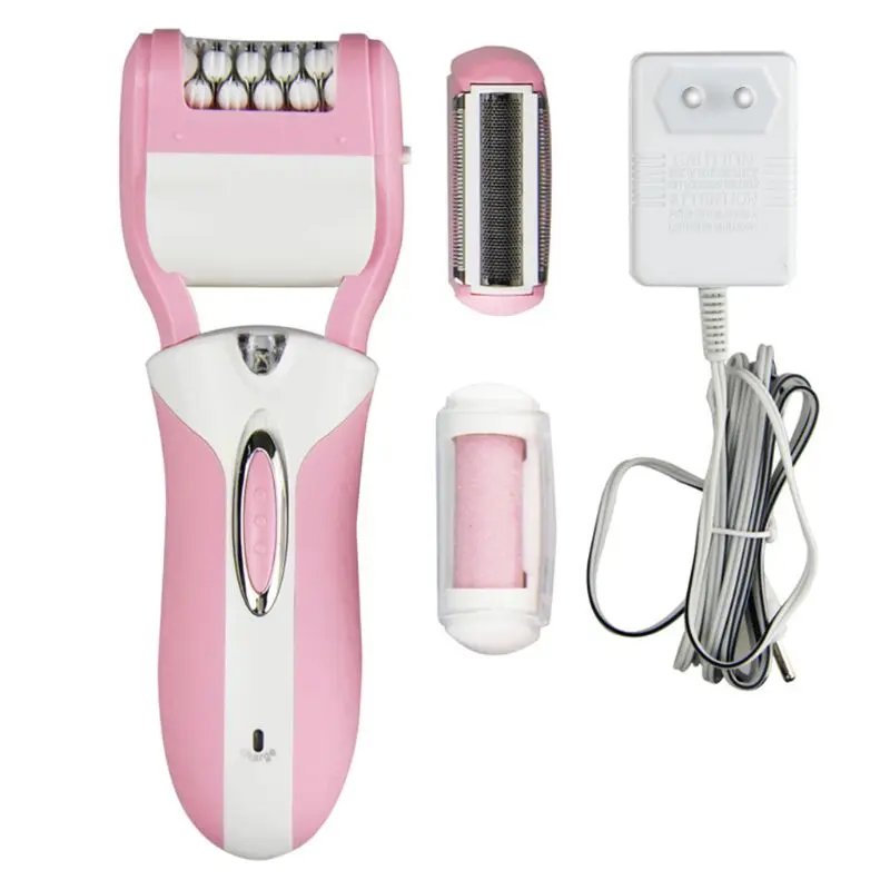 

3 In 1 Electric Epilator Women Hair Removal Painless Shaving Foot File Pedicure Tools Drop Shipping