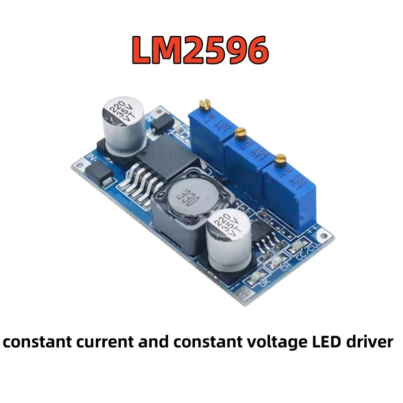Синяя плата LM2596 светодиодный драйвер постоянного тока и напряжения модуль