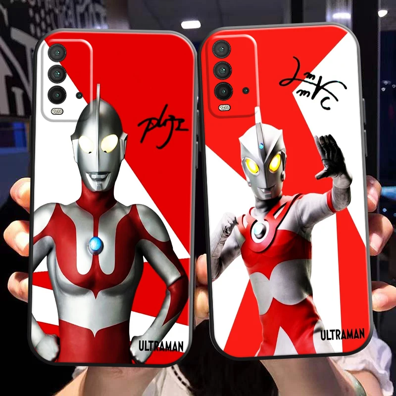 

Anime Ultraman Phone Case For Xiaomi Redmi Note 10 10T 10S 9 9S 9T 5G 8 8T Pro Redmi 10 9 9AT 9T 9C 8 8A Liquid Silicon Carcasa