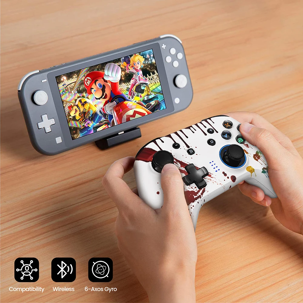 EasySMX Bluetooth игровой контроллер для Nintendo Switch PC Windows NS управление с 6-осевым