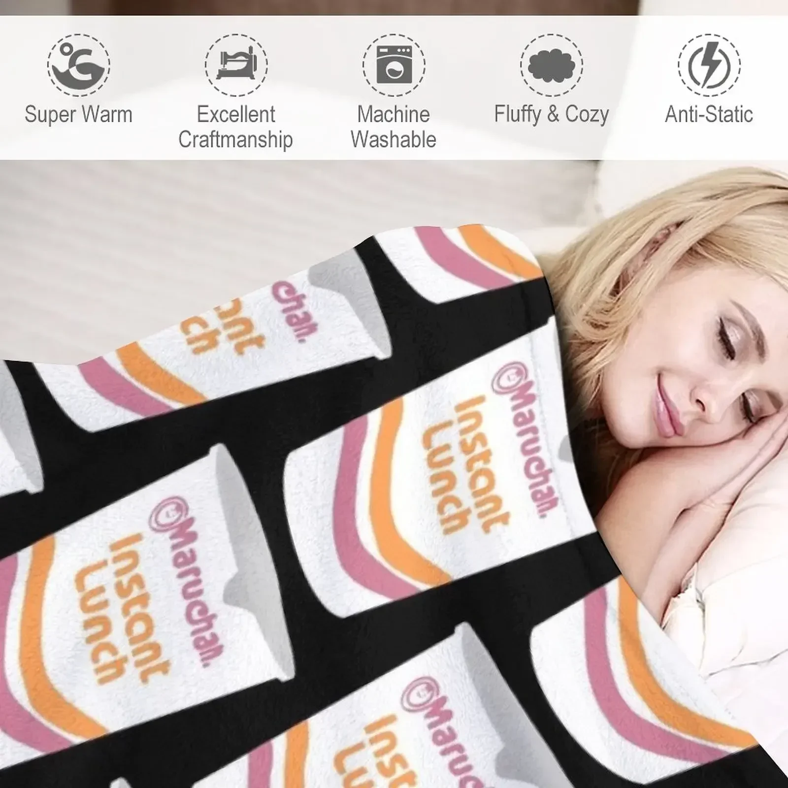 Одеяло Maruchan Instant Lunch Ramen одеяла для диванов украшения кемпинга