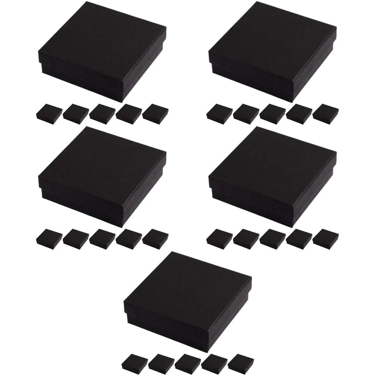 

30 pcs Portable Ring Necklace Gift Box Jewelry Packing Box Earring Gift Storage Box With Sponge Liner