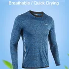 Мужская компрессионная рубашка с длинным рукавом, в спортивном стиле