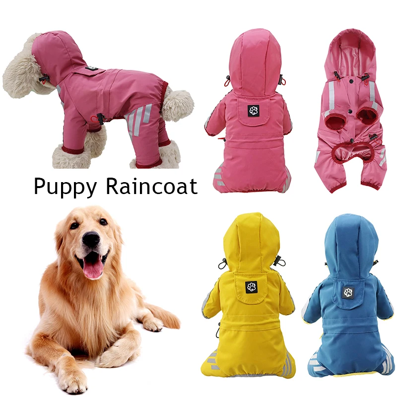 

2022 New Dog Raincoat Waterproof Dog Clothes Overalls For Dogs Clothes For Small Dog Big Dogs Coat Clothing Pet Supplies