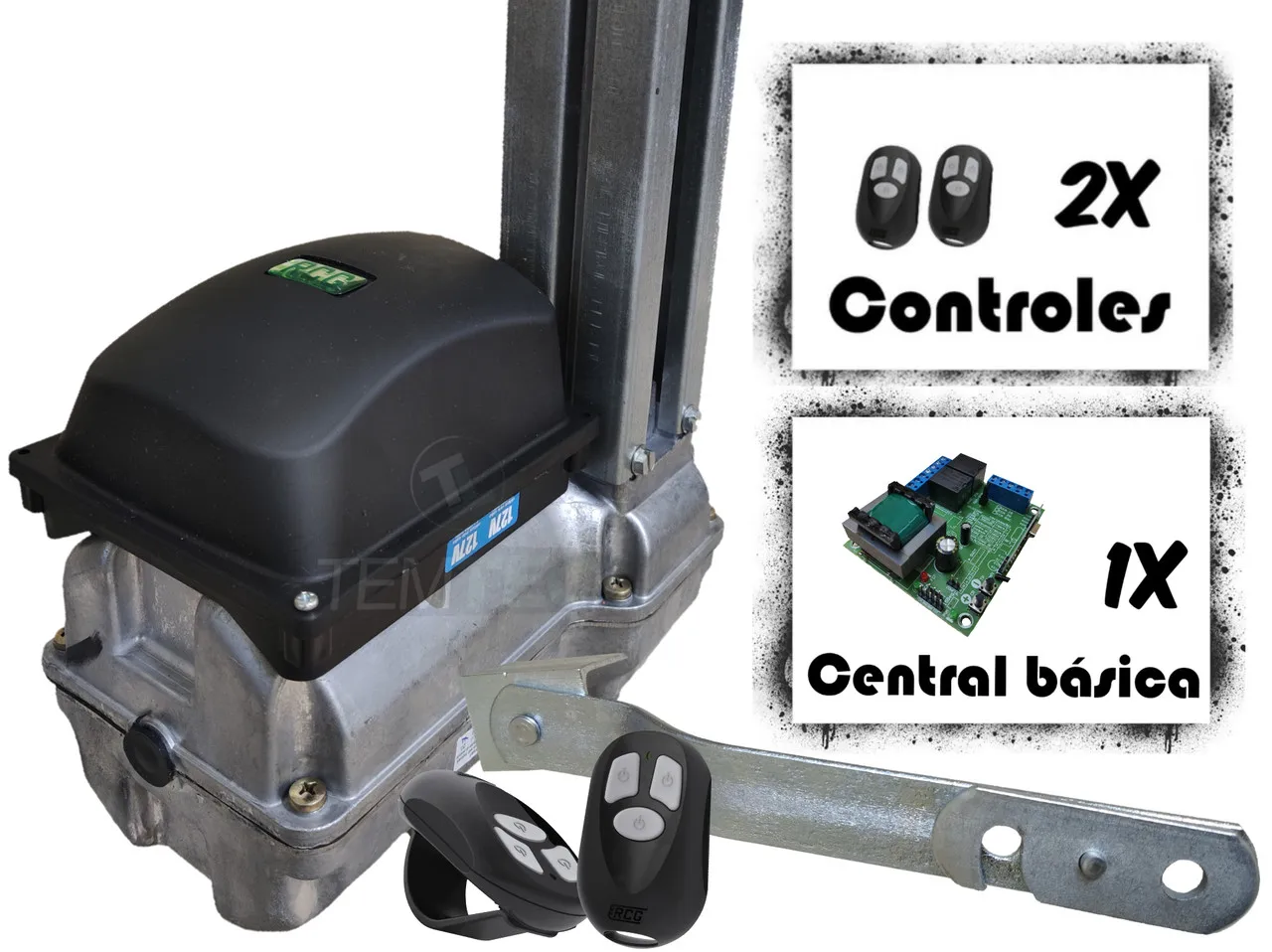 

KIT MOTOR PORTÃO BASCULANTE RCG TAG 300Kg + 2 CONTROLES