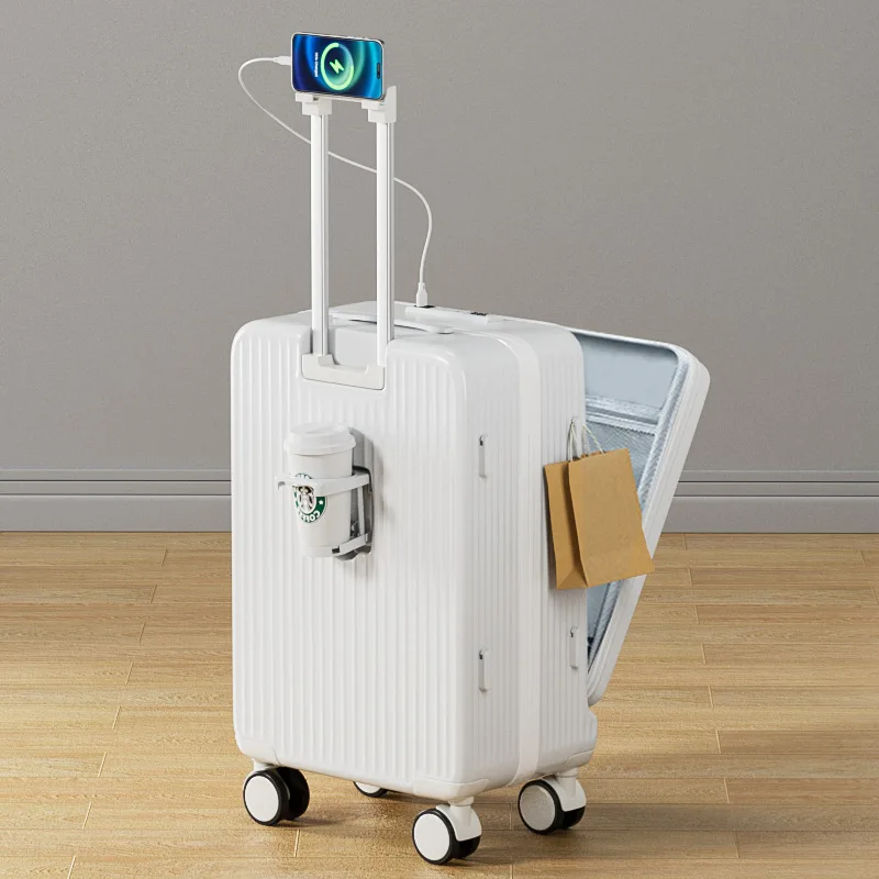 Nuova Password Multifunzionale Valigia Fashion Front Opening Bagagli Universal Wheel Trolley Case Laptop Case Boarding Bag
