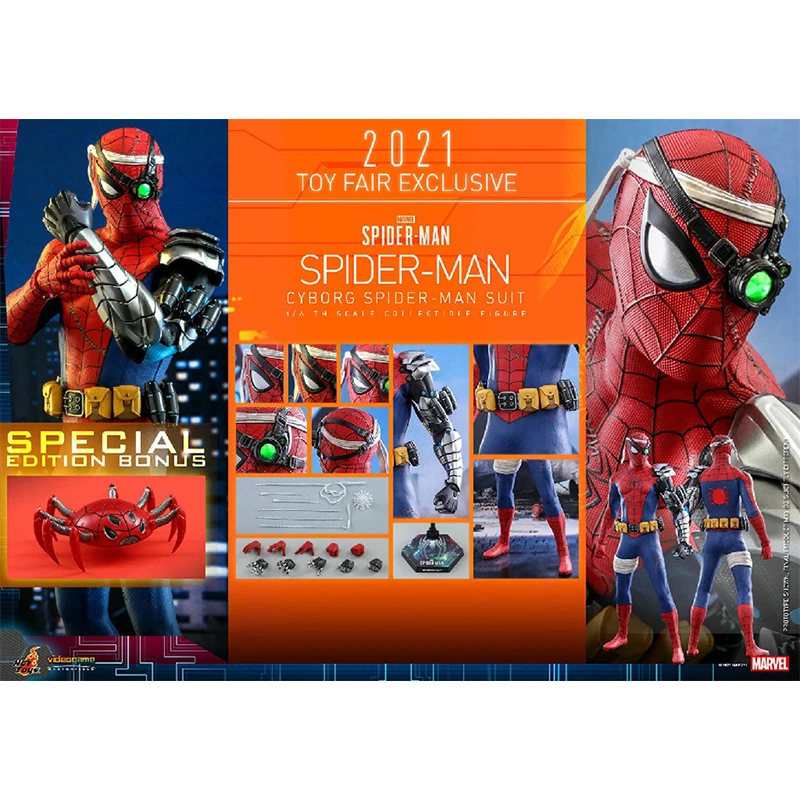 

Hottoys 1/6 Vgm51 Cyborg Spider-Man Suit Ht Original Genuine Collection Model Marvel Comics Anime Figure Action Toy Gift