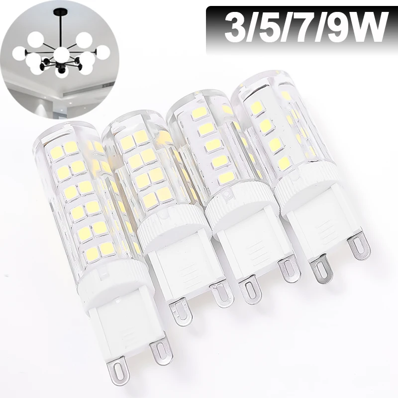 

LED Bulb G9 LED Lamp 3W 5W 7W 9W AC 220V Light Bulb Led Spotlight Chandelier Living Room Bedroom Lighting Halogen Lamp 6000K