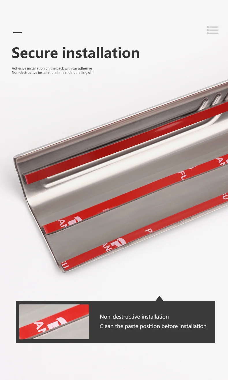 4 шт. автомобильные полосы из нержавеющей стали для порогов BMW 3 5 7 серии 6GT X1 X2 X3 X4 X5