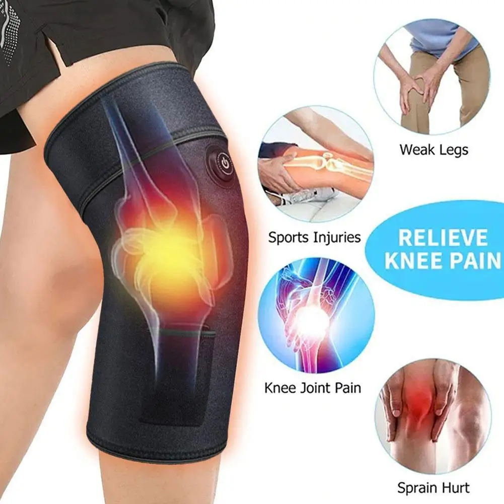 

Electric Heated Massage Knee Pads Massager Leg Joint Physiotherapy Elbow Warm Wrap Arthritis Pain Relief Knee Pad Brace Dropship