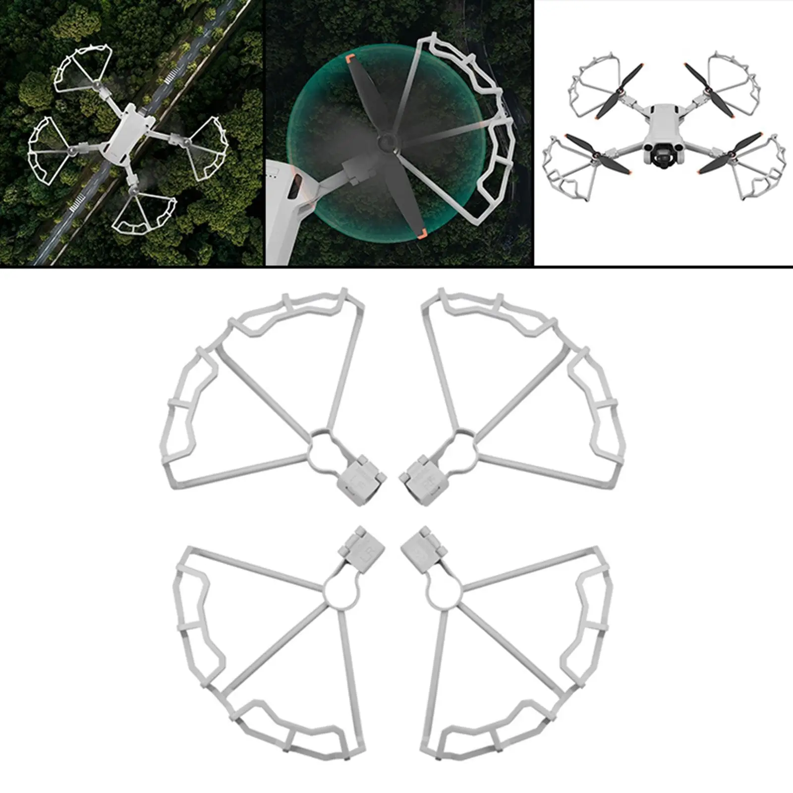 

4Pcs Propeller Guard Semi Enclosed ABS Plastic Anti Collision Props Protector for DJI Mini 3 Pro