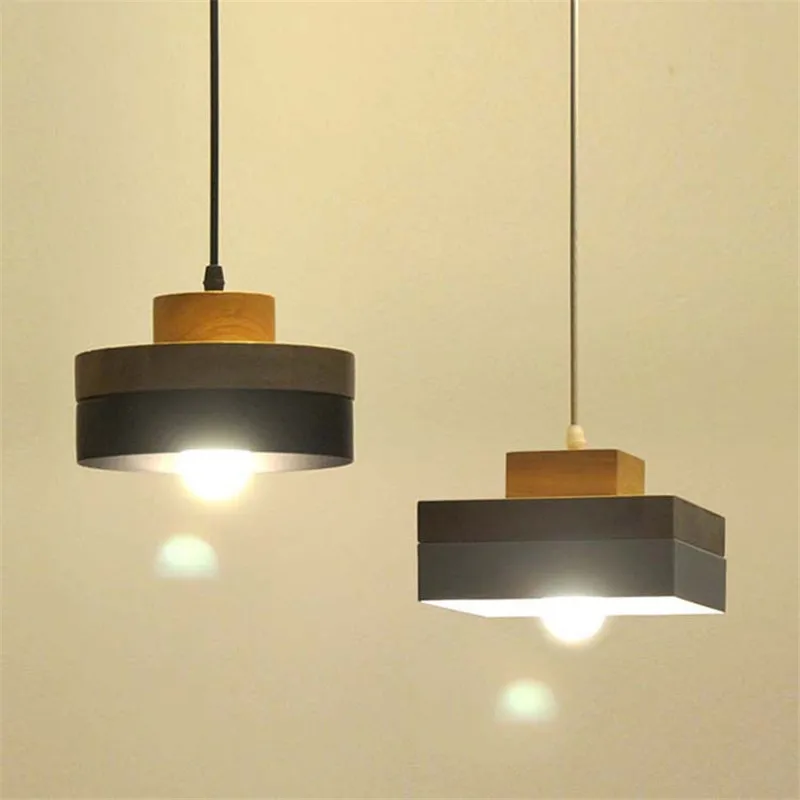

Modern Wooden LED Pendant light Elegant Nordic Chandelier Bedroom Bedside Study Room Corridor Hotel Bathroom Chandelier E27
