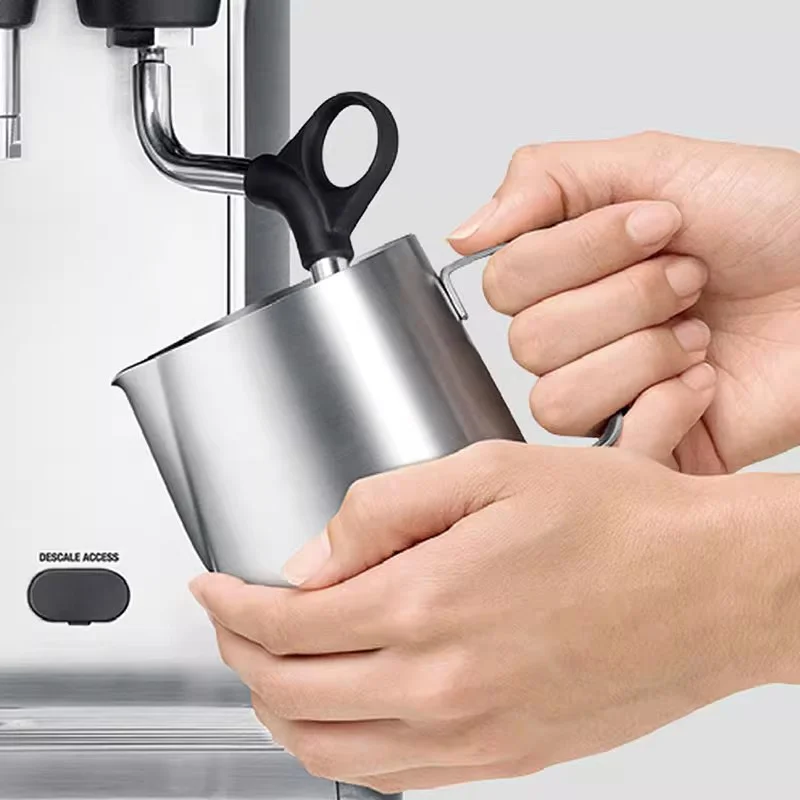 Фото Новая кофемашина для эспрессо Breville Bes870, полуавтоматическая домашняя и коммерческая кофеварка с функцией измельчения зерен, 220-240 В №5