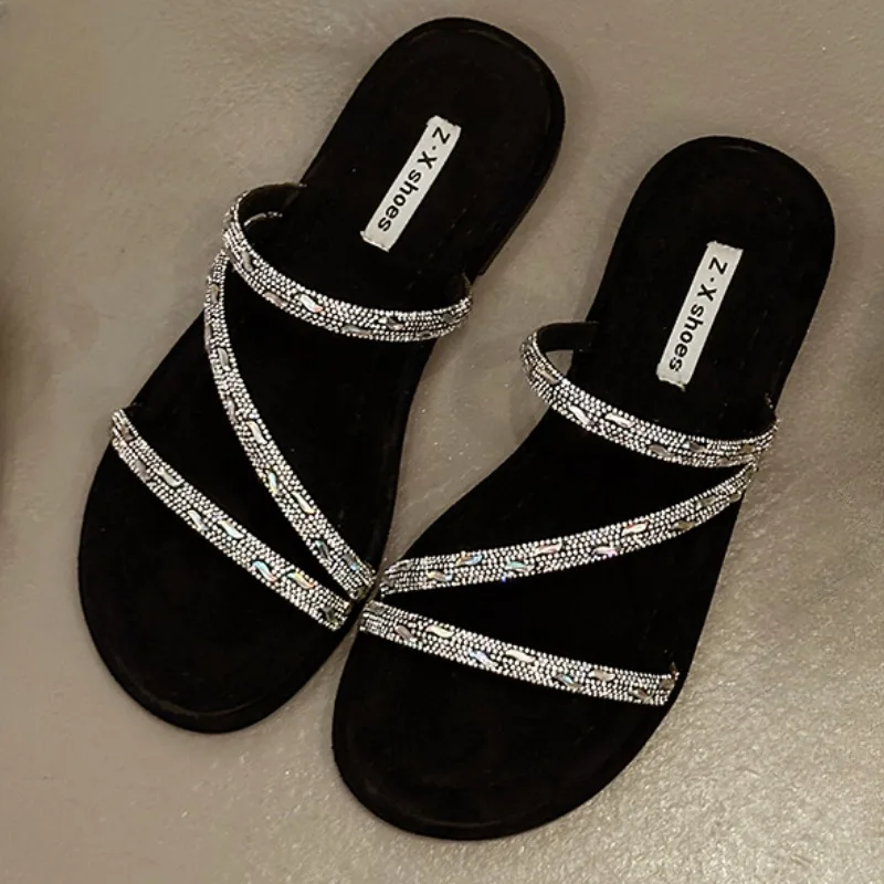 Летние новые износостойкие сандалии на плоской подошве