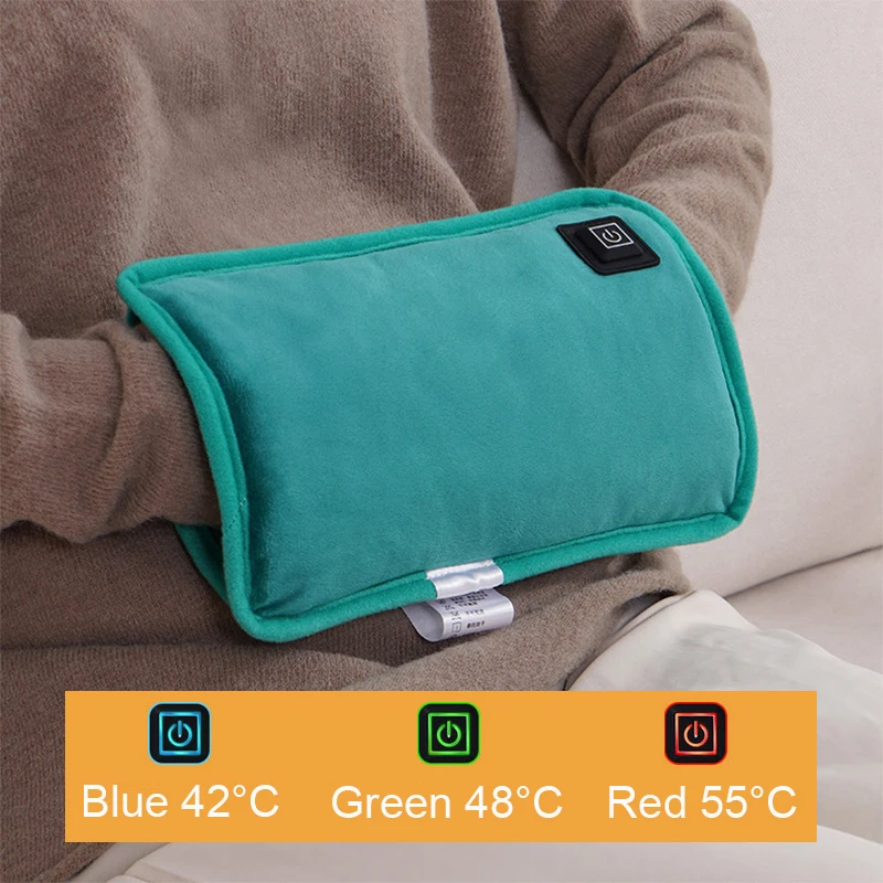 USB Plug Electric Hand Warmer Graphene Heating 3 Levels Of Temperature Handwarmer No Water Hot Heater Bag Winter Thermal Product 1