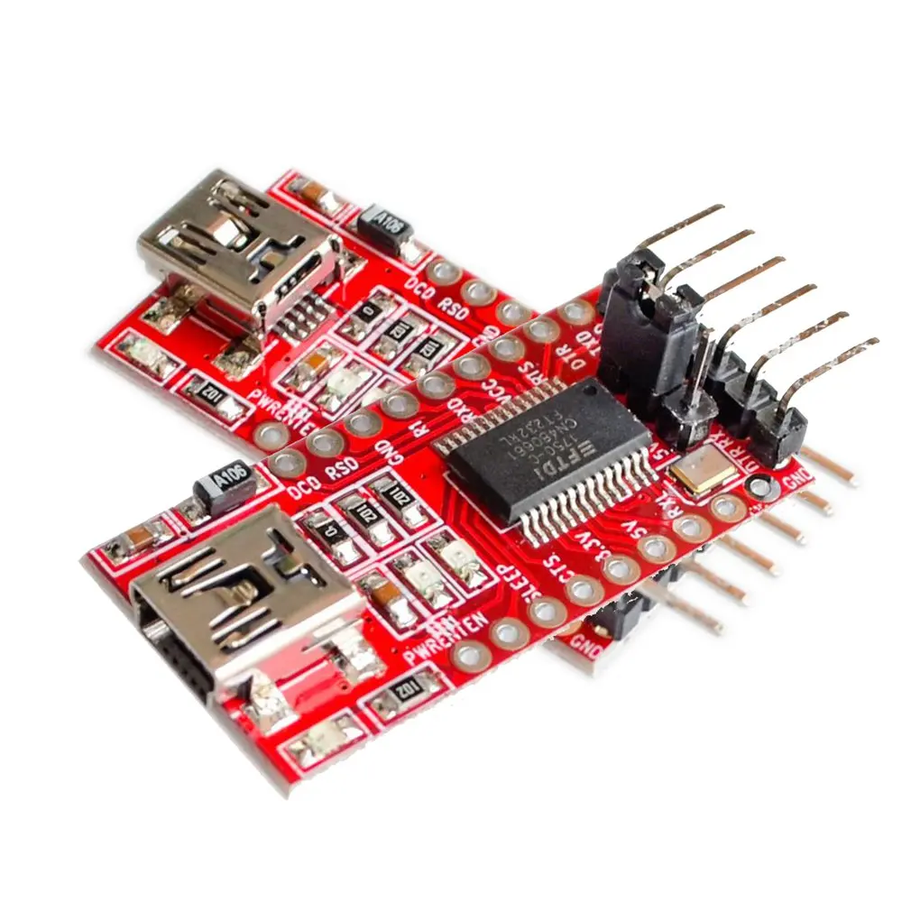 Модуль последовательного адаптера Ft232rl Ftdi Usb 3 В 5 в Ttl для мини-порта Ft232 прочный
