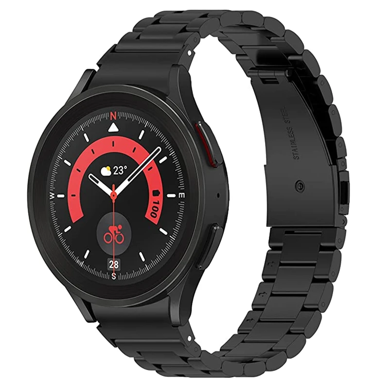 

No Gaps Stainless Steel Strap for Samsung Galaxy Watch 4 5 pro 45mm 44mm 40mm Metal Bracelet Galaxy Watch 4 Classic 42mm 46mm