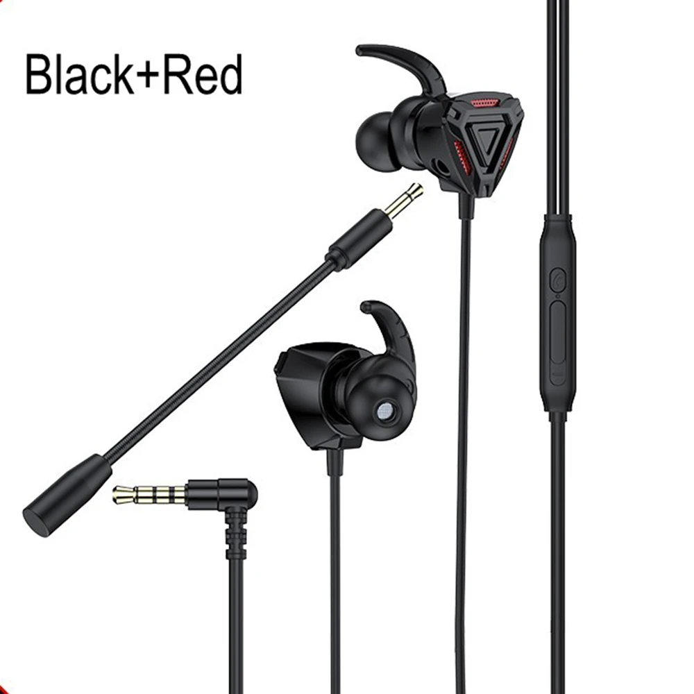 

Gamer Headphones With Microphone 3.5mm In-Ear Wired Call Earphone Gaming Compu Headsets HiFi Headphones With Stereo Sound Mic