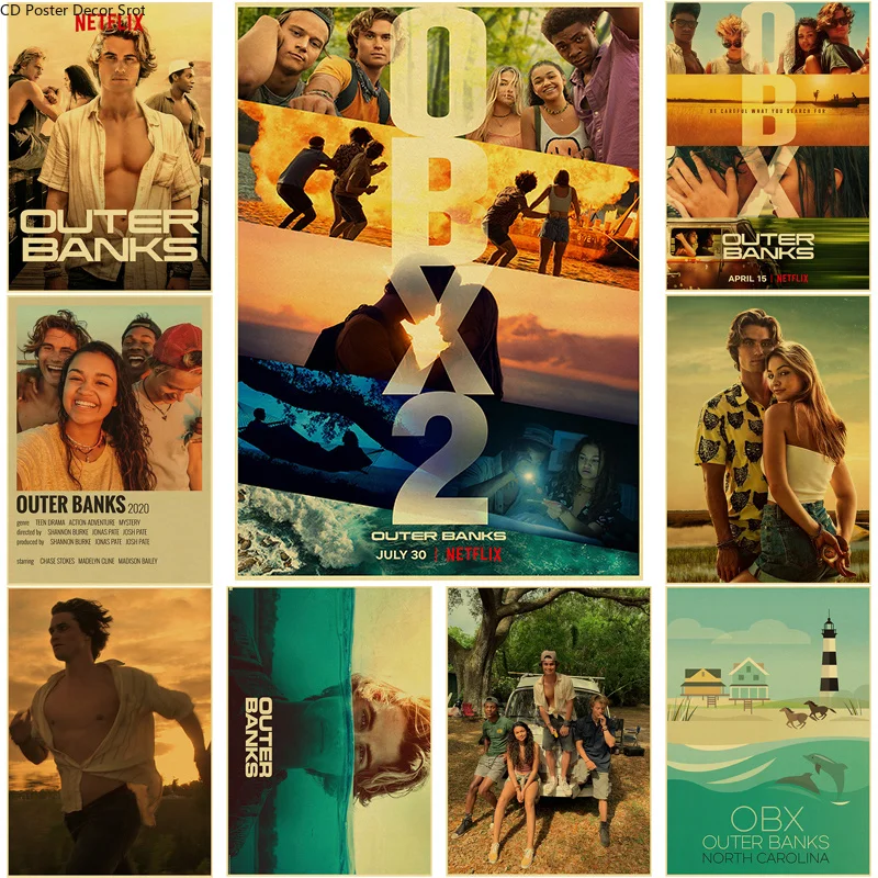 Популярный ретро постер внешних банков для телевизора крафт-бумага принты