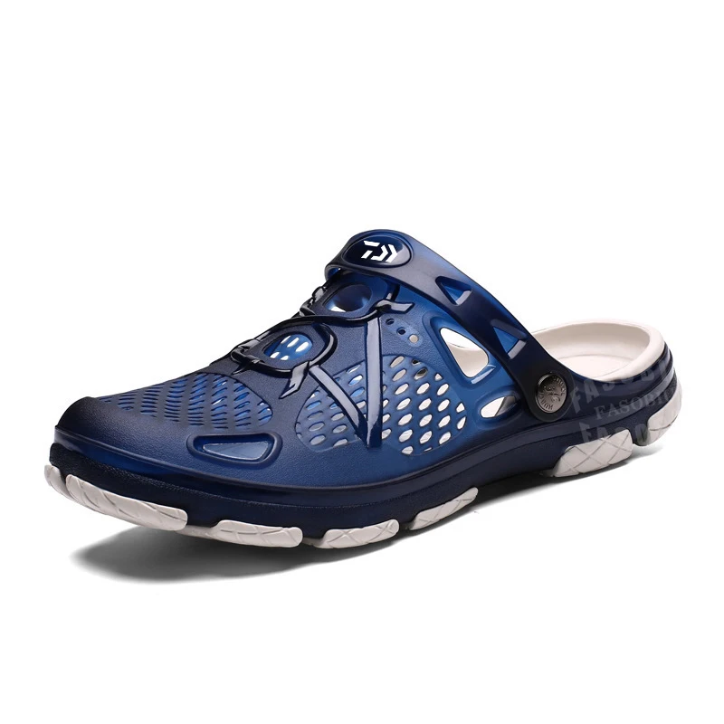 

Daiwa Fishing Slippers Beach Mens Sandals Ripped Shoes Rubber Shoes EVA Soft Bottom Beach Slippers Garden Outdoor Fishing Shoes
