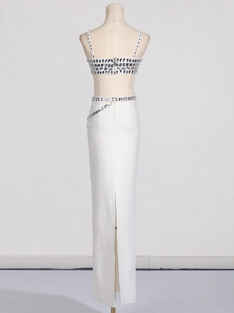 VGH сексуальные комплекты из двух предметов со сращенными бриллиантами для женщин