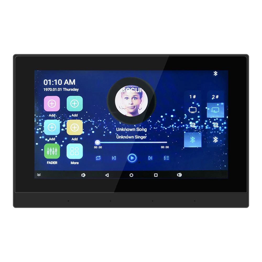 

Wall Amplifier Android System BT 7 inch Touch Screen In Wall Amplifier Panel stereo receiver amplifier home audio