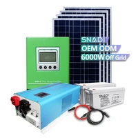 solar energy system 6kw solar complete set 48v electricity generating system for home solar panel kits