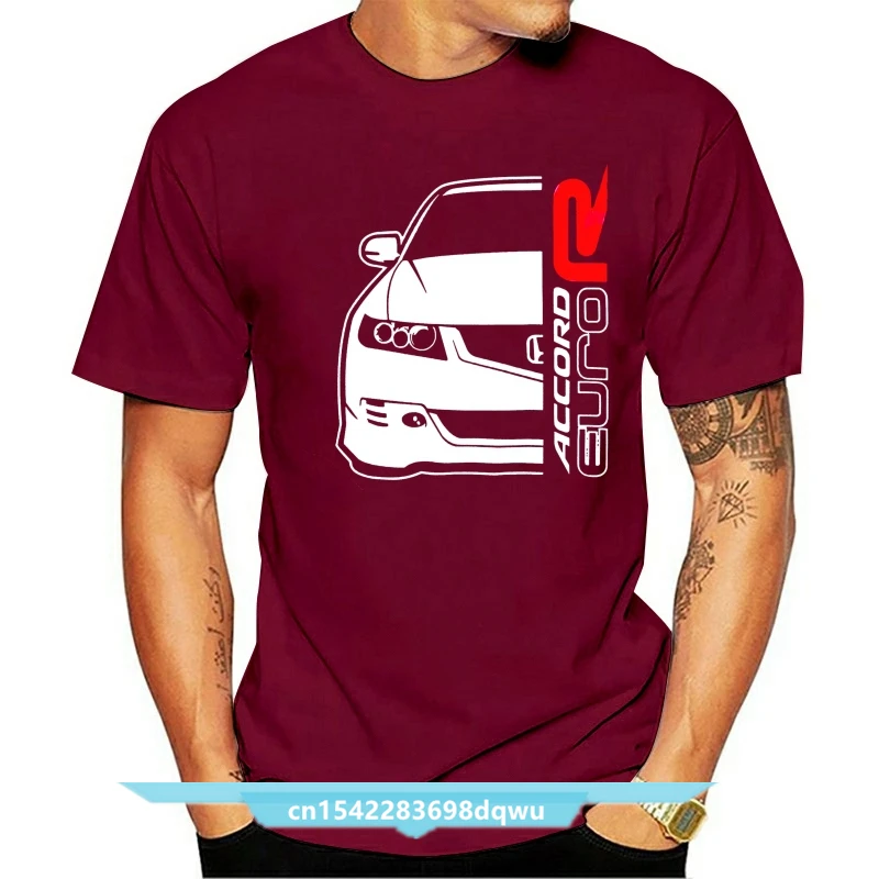 

2021 Fashion Summer T Shirt Classic Japanese Car Fans Accord CL7 Euro R Tee Shirt