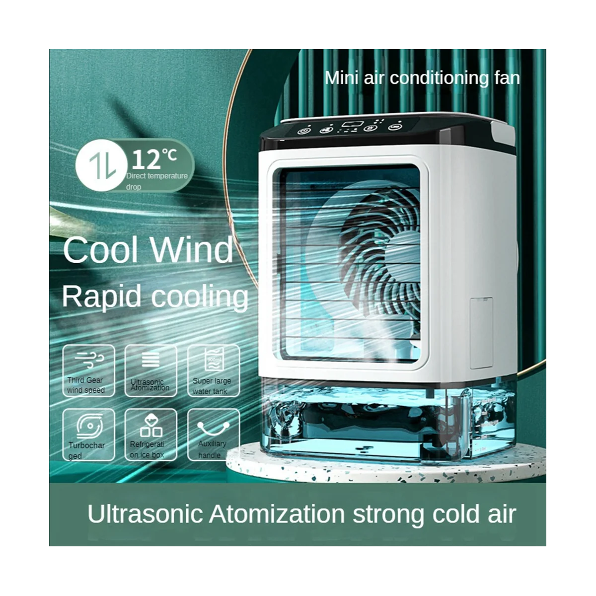 

Вентилятор холодный с распылителем для дома, настольный мини-вентилятор с питанием от USB для охлаждения, небольшой портативный, для влажной и влажной воды, с распылителем