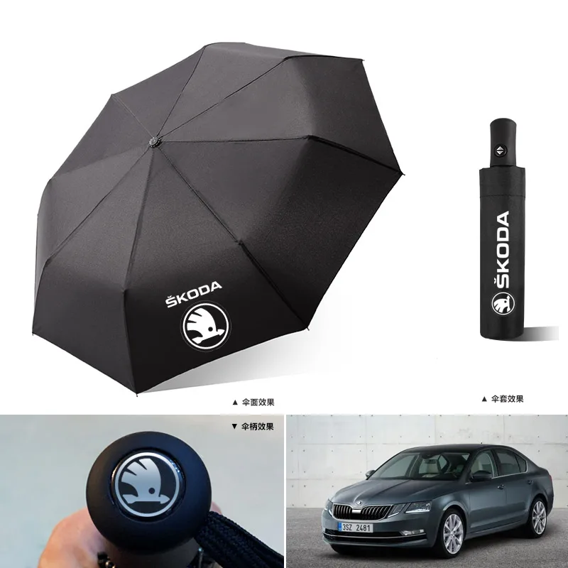 Автоматический складной светильник-зонтик для Skoda Kamiq MK3 Kodiaq Karoq Roomster Enyaq Seat Ateca Ibiza Octavia Rapid Favori (art.: 3920d2e889dfa) - 3920d2e889dfa