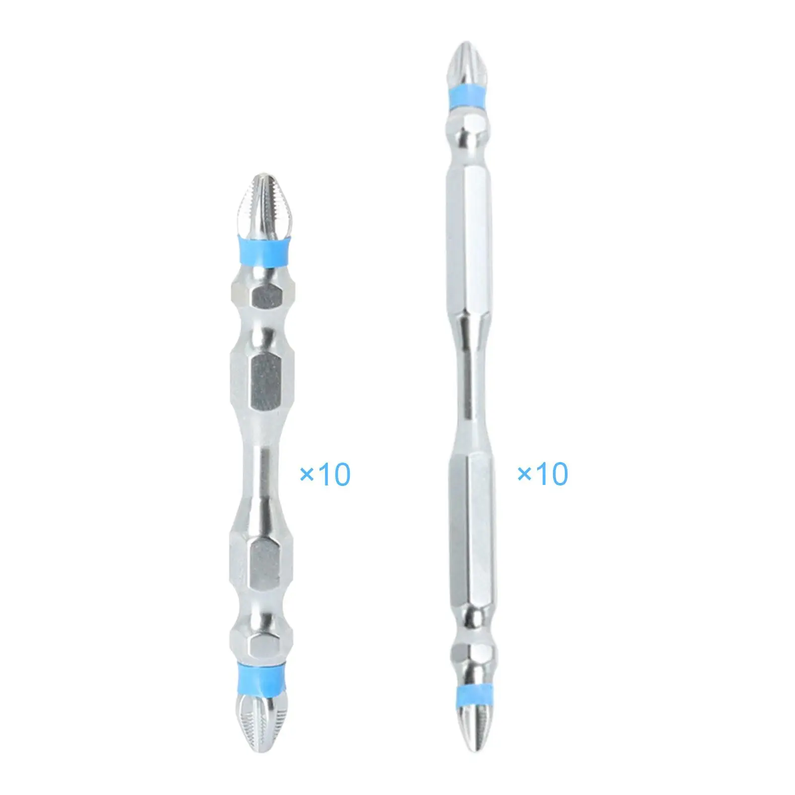 

10Pcs Cross Screw Head Industrial Supplies Hand Tools Impact Cross Bits for Woodworking Household Repair Automobiles Maintenance