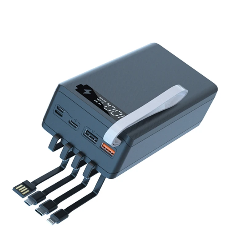 

Botique-Корпус внешнего аккумулятора со встроенным кабелем Micro-USB Type-C для зарядки аккумулятора 18650