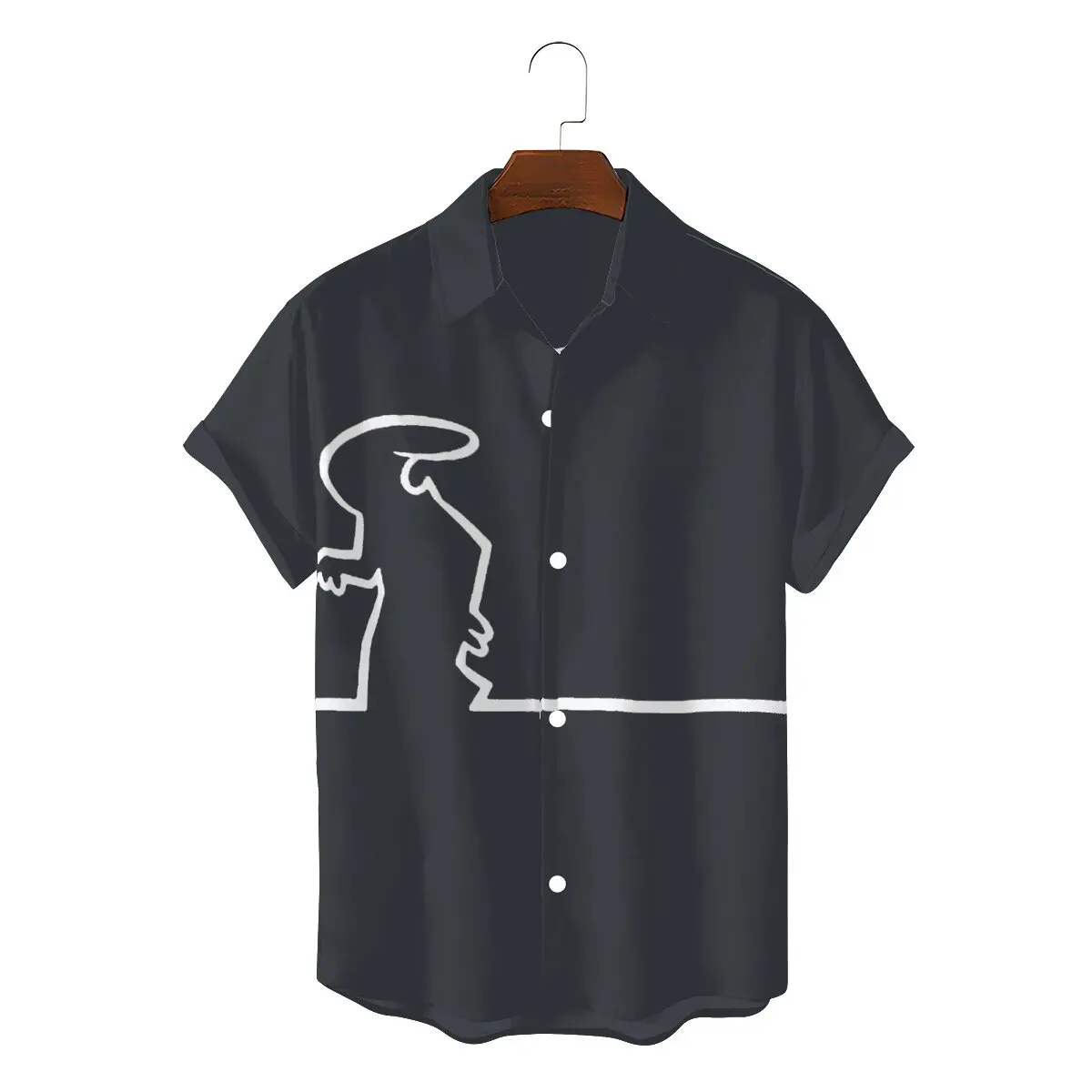 

La Linea The Line Osvaldo Cavandoli TV Men's Shirts Angry Fashion 3D Shirt Harajuku Streetwear Hipster