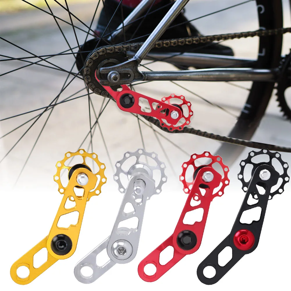 

LIEPRO Bike Chain Guide Pulley Alumium Alloy Chainring Tensioner Rear Derailleur Zipper For Oval Tooth Plate Bike accessories