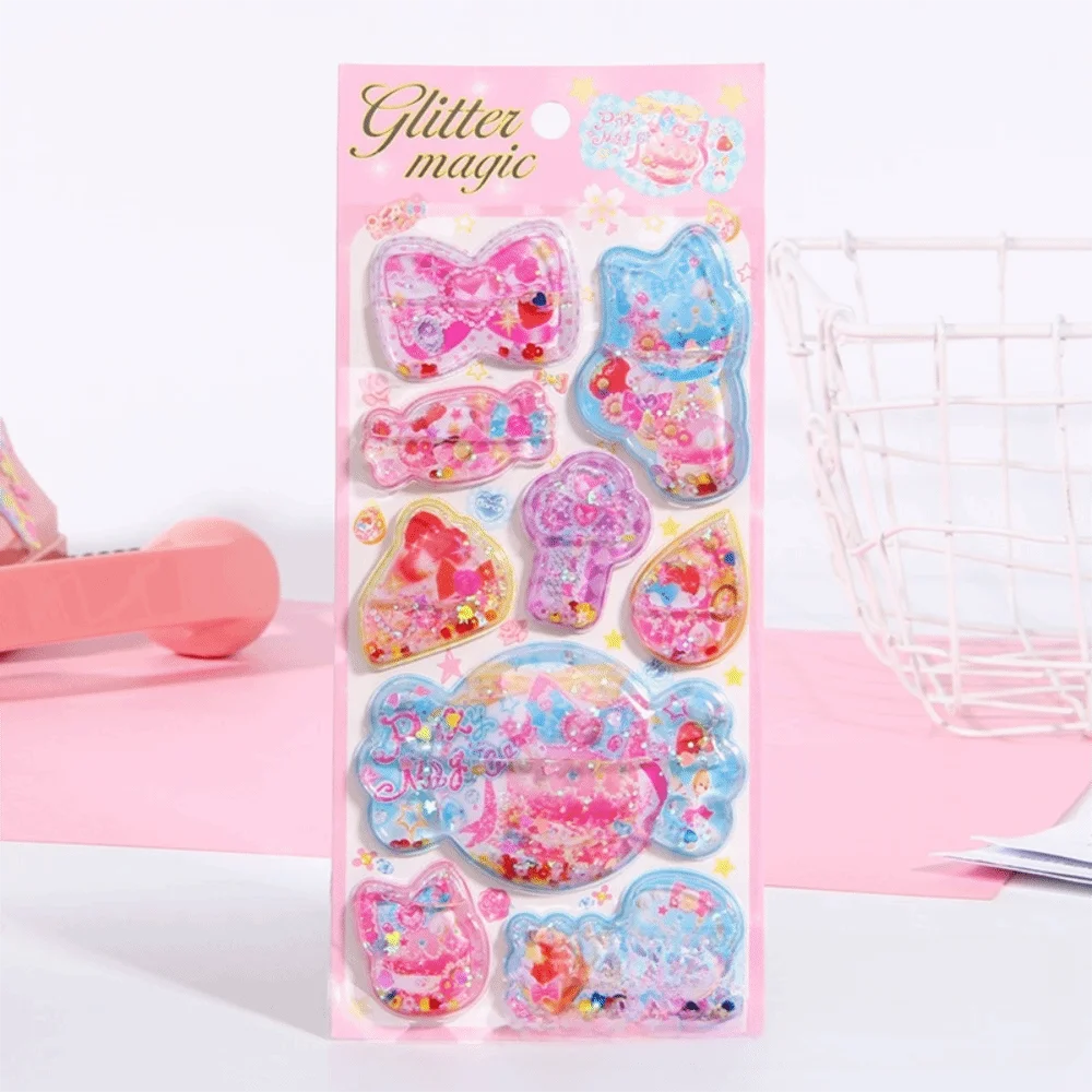 

Стикер 3D кавайный медведь кролик