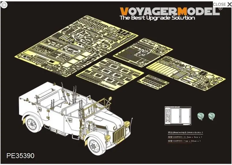 

Voyager PE35390, масштаб 1/35, немецкий Steyr времен Второй мировой войны 1500A/01 (для TAMIYA 35225)