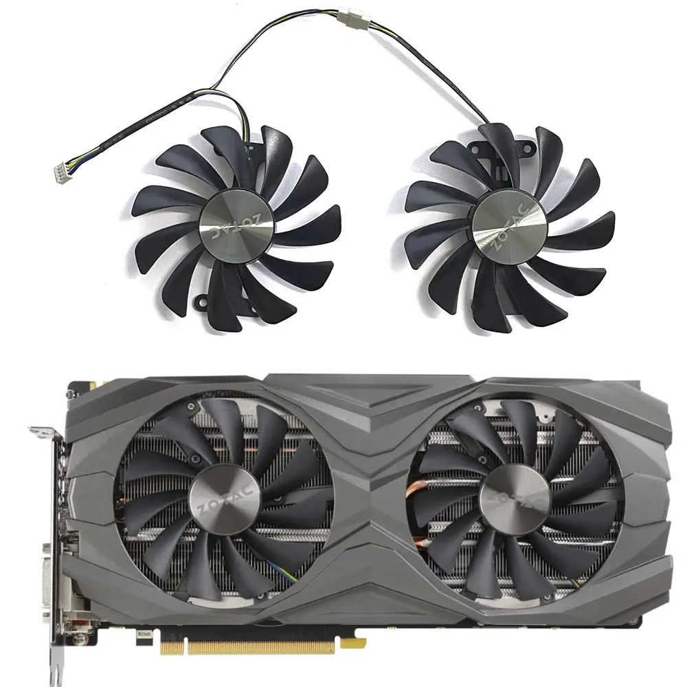 Новый вентилятор для графического процессора GAA8S2U GTX 1080 Ti AMP Edition, 1 комплект, для zotac GTX 1080Ti 1080 1070 1070Ti AMP Edition, охлаждающий вентилятор для видеокарты