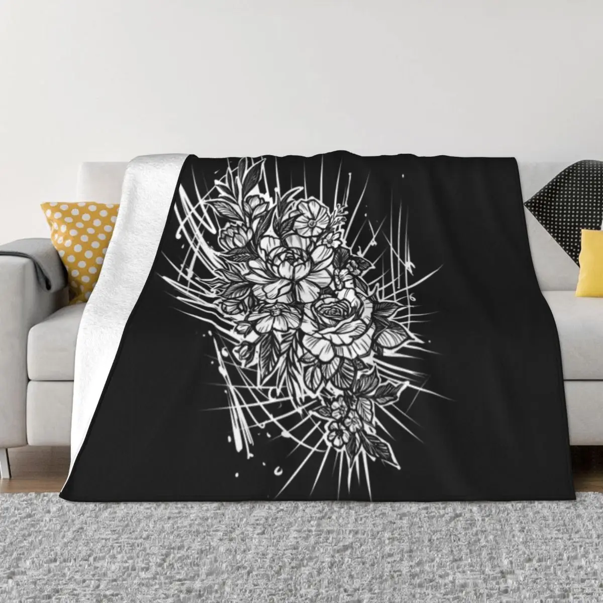 Копия Lineart Roses ультра-мягкое Флисовое одеяло