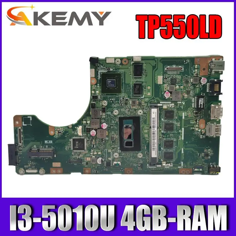 

TP550LD Laptop motherboard for ASUS TP550 TP550L TP550LD TP550LJ Test original mainboard CPU I3-5010U 4GB 100% test runs well