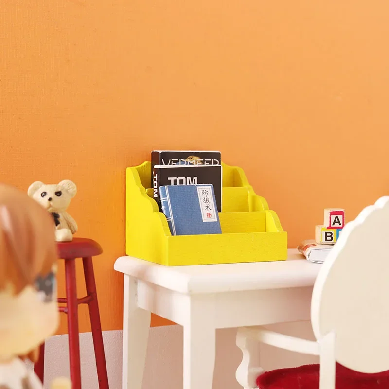 Мини-куклы BJD 1:12 настольная книжная полка кукольный домик миниатюрные предметы