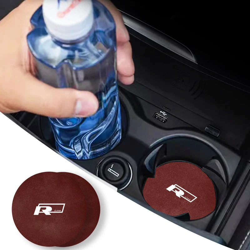 2 шт. Противоскользящий коврик для подстаканника воды Volkswagen VW R Golf Jetta Passat mk5 mk6 CC 5 7
