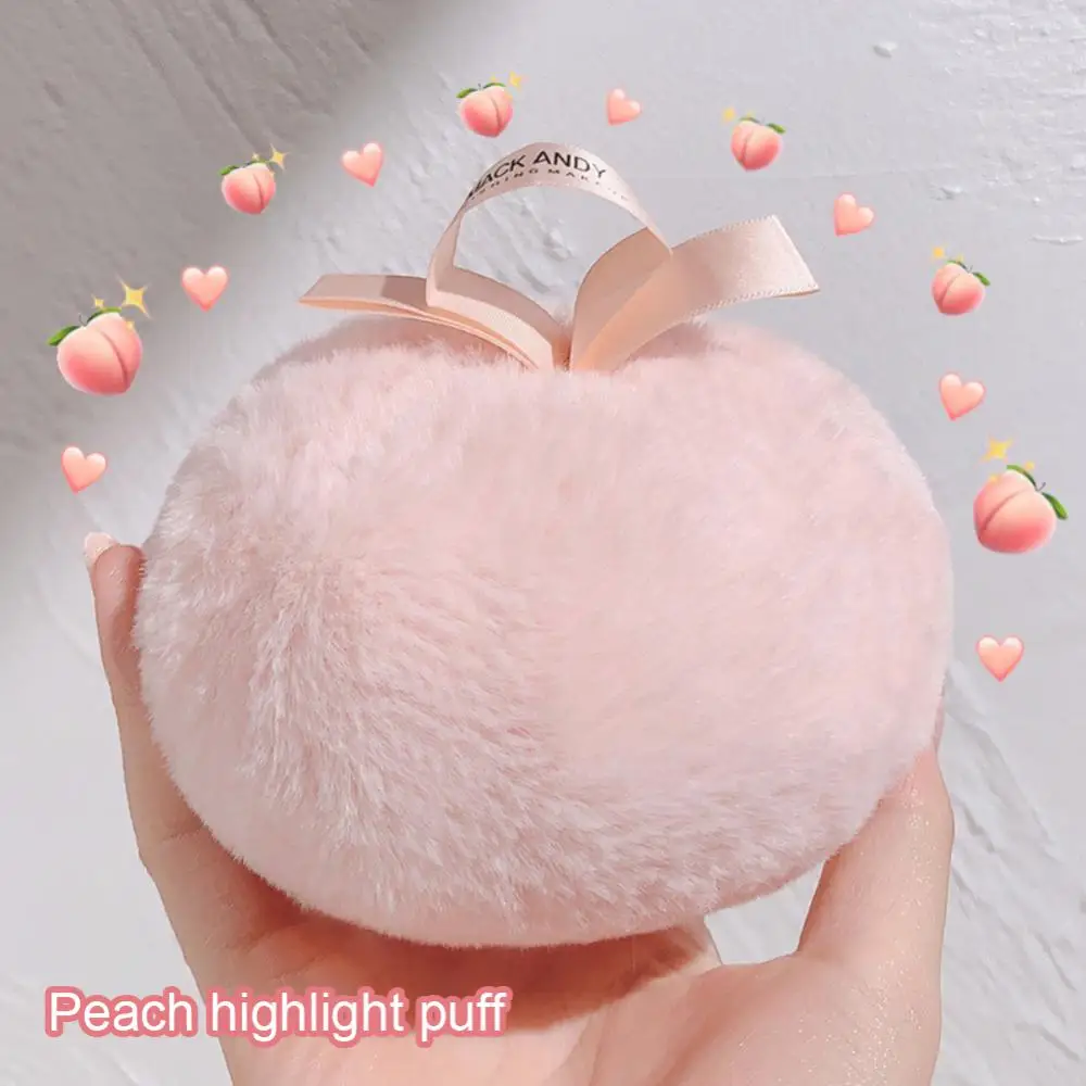 

Soft Makeup Powder Puff Highlighter Loose Powder Puff Fluffy Pink Peach Powder Puff Face Body High Light Makeup Setting Cosmetic