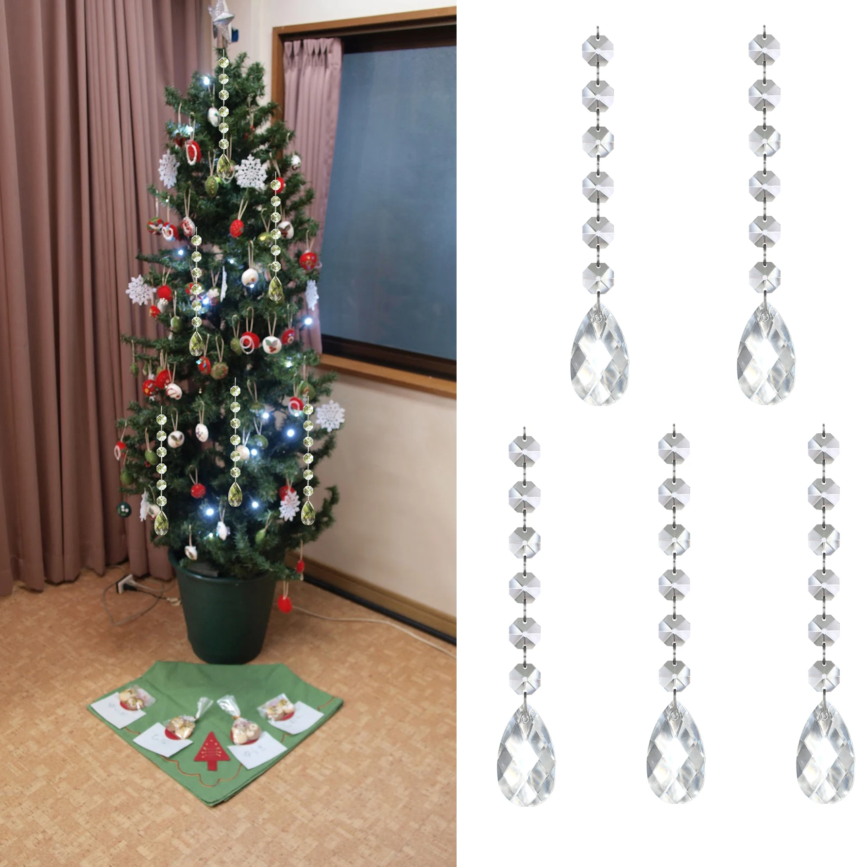 

Акриловые хрустальные подвески для декора