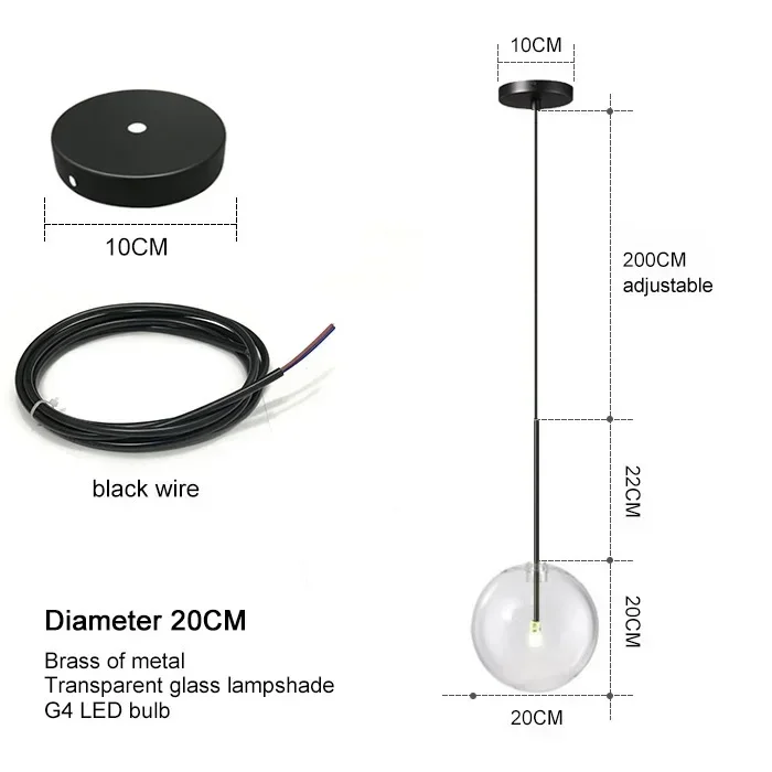 

Скандинавская современная люстра, подвесные светильники, светильник, стеклянный шар, абажур для спальни, столовой, подвесной светильник, декор для ресторана, блеск