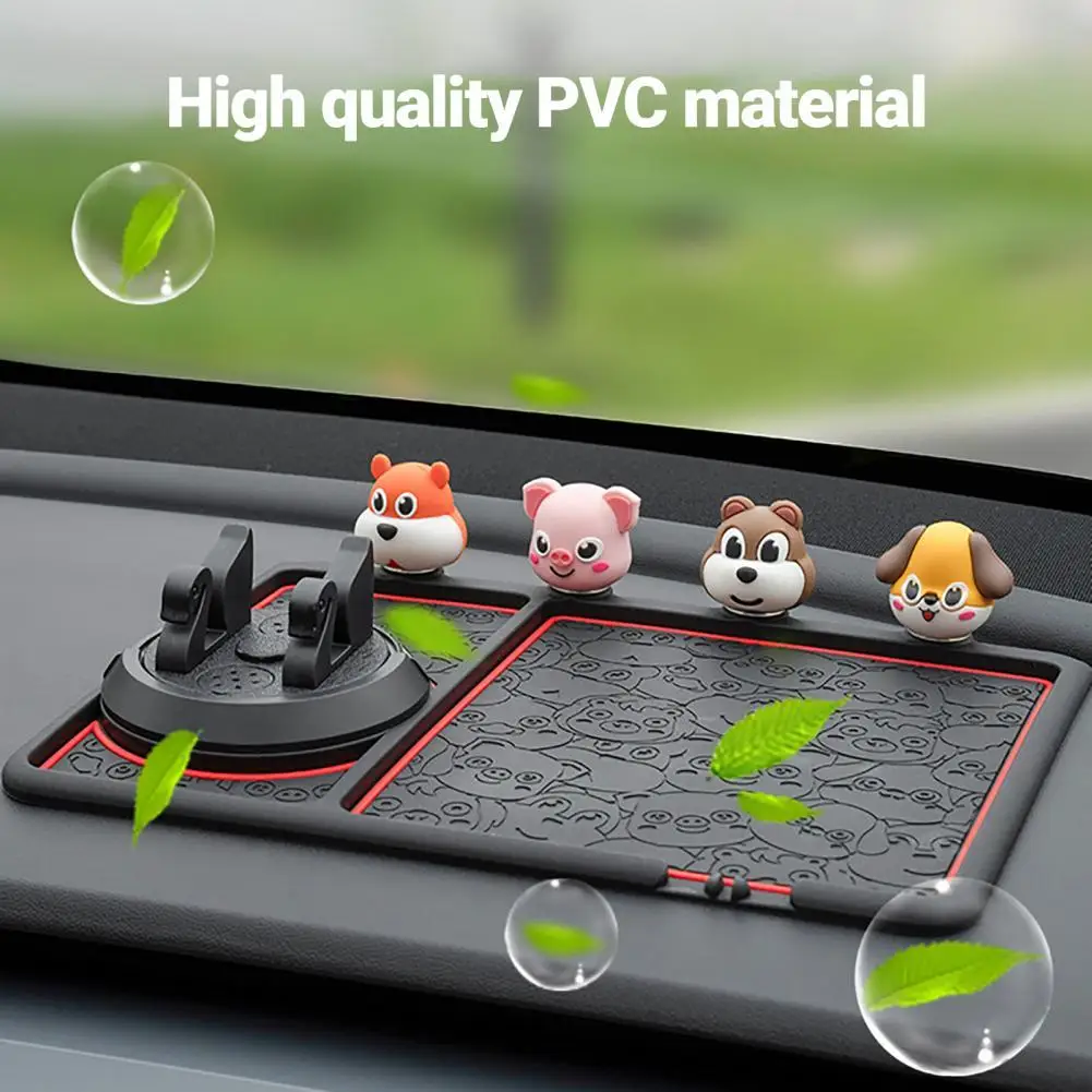 

3-In-1 Useful Car Parking Number Card Anti-Slip Mat Reusable Fixate Cell Pad Reliable for Truck