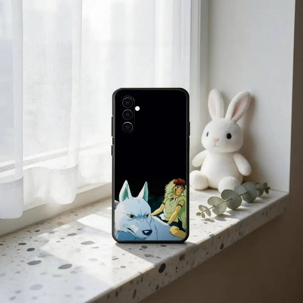 Фото Чехол для телефона Anime P-Princess M-Mononoke, черный силиконовый мягкий чехол для Samsung Galaxy A73, A72, A71, A70, A53, A52, A51 №5