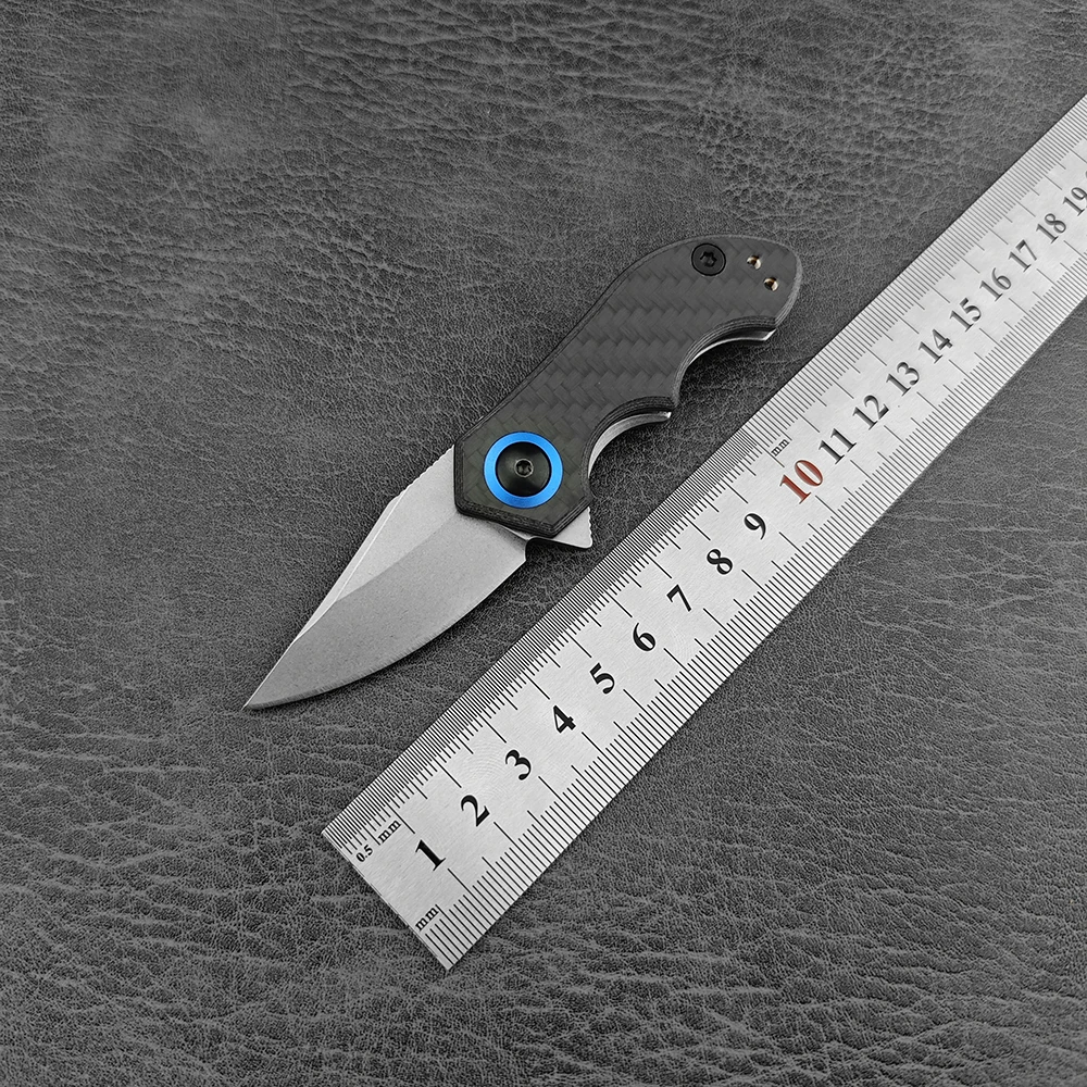 Складной карманный мини-нож рукоятка из углеродного волокна походные