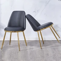 luxury dining chairs modern leather comfortable nordic makeup minimalist dining chairs gold legs cadeira jantarc home furniture